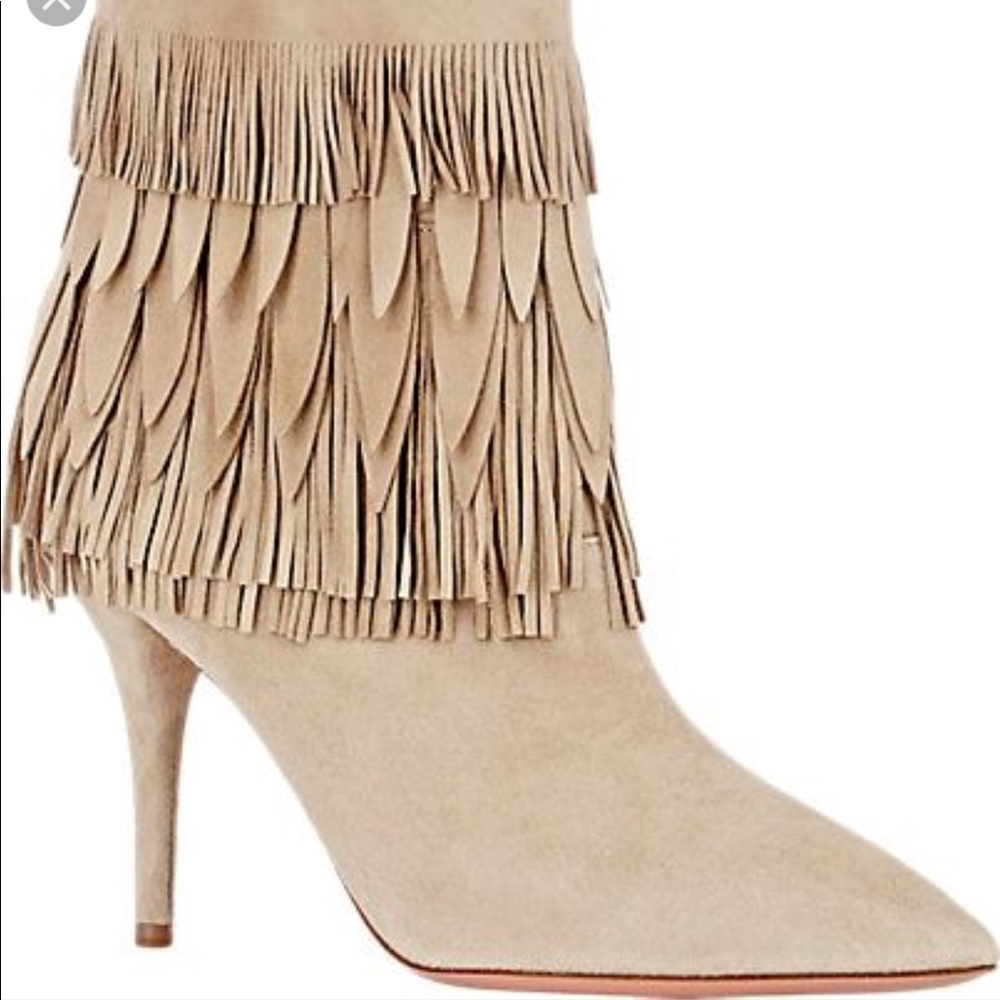 Aquazzura Sasha Bootie Fringe